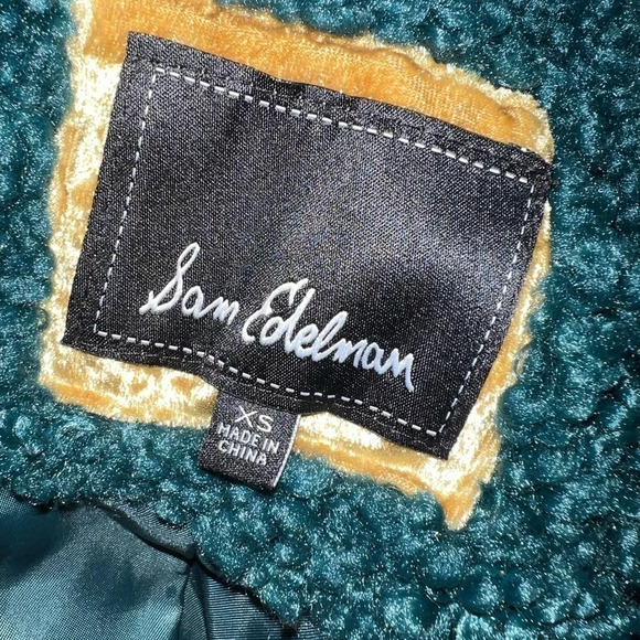 SAM EDELMAN GREEN COAT XS - Picture 2 of 16